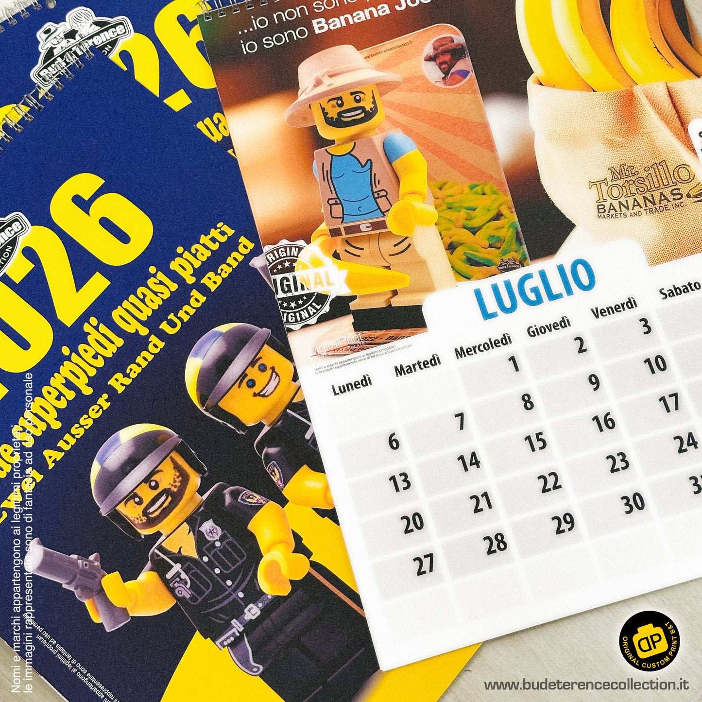 Calendario 2026 Bud e Terence Lego® custom collection