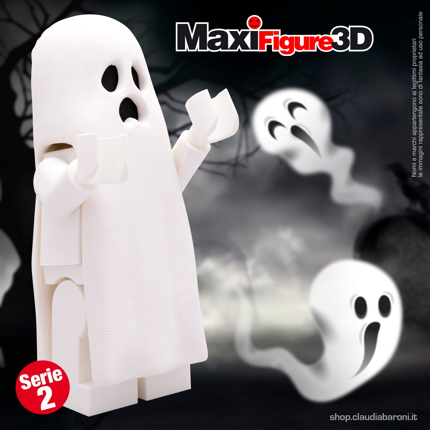 Maxifigura 3d Ghost (06 - Serie 2)