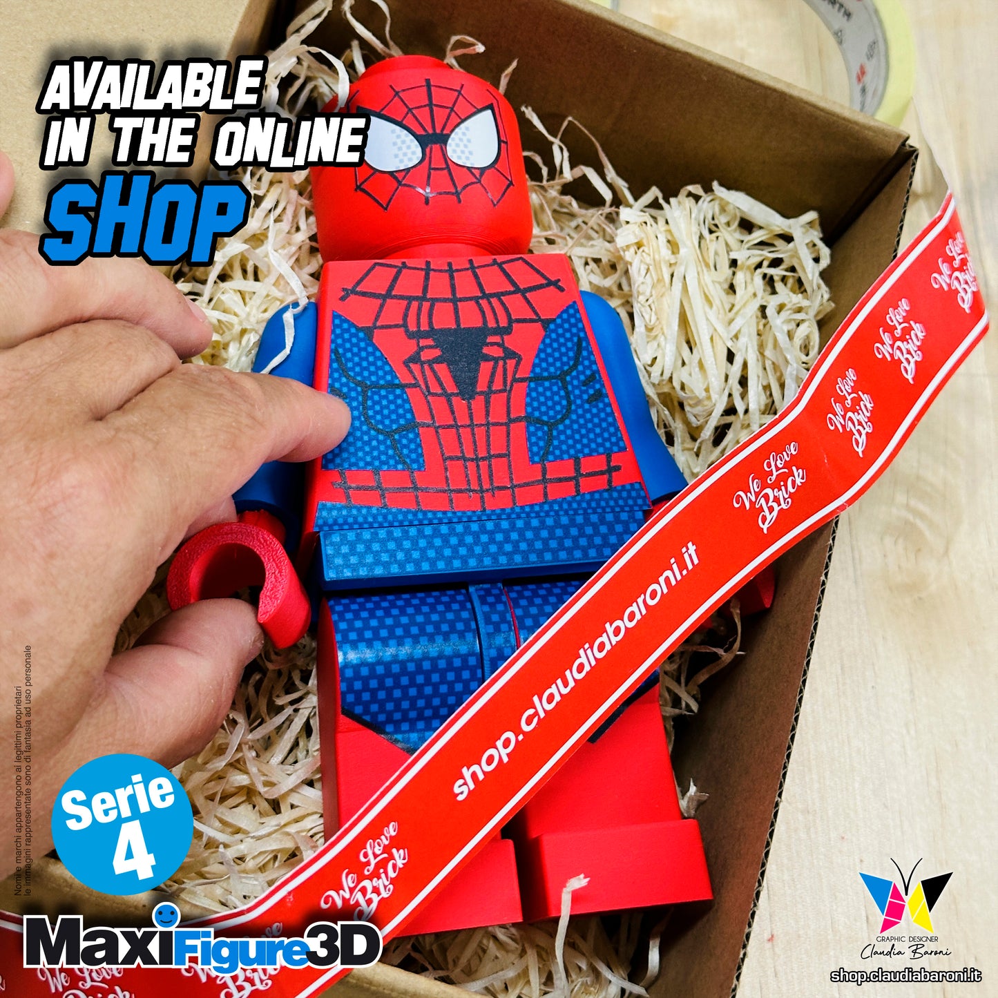 Maxifigura 3d SpiderMan (01 - Serie 4)
