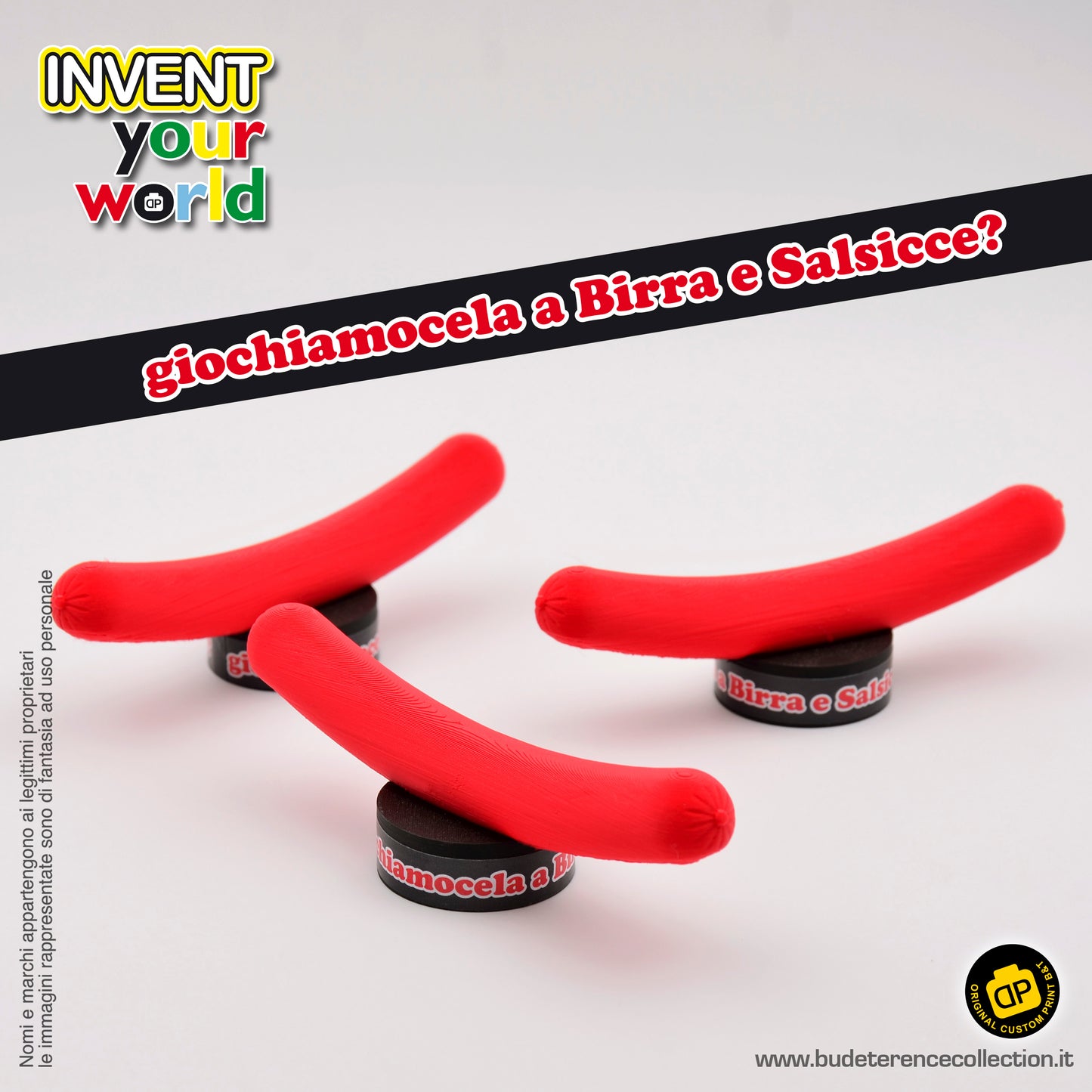 gadget 3d tappo birra (1 pezzo) - sfida birra e salsicce?