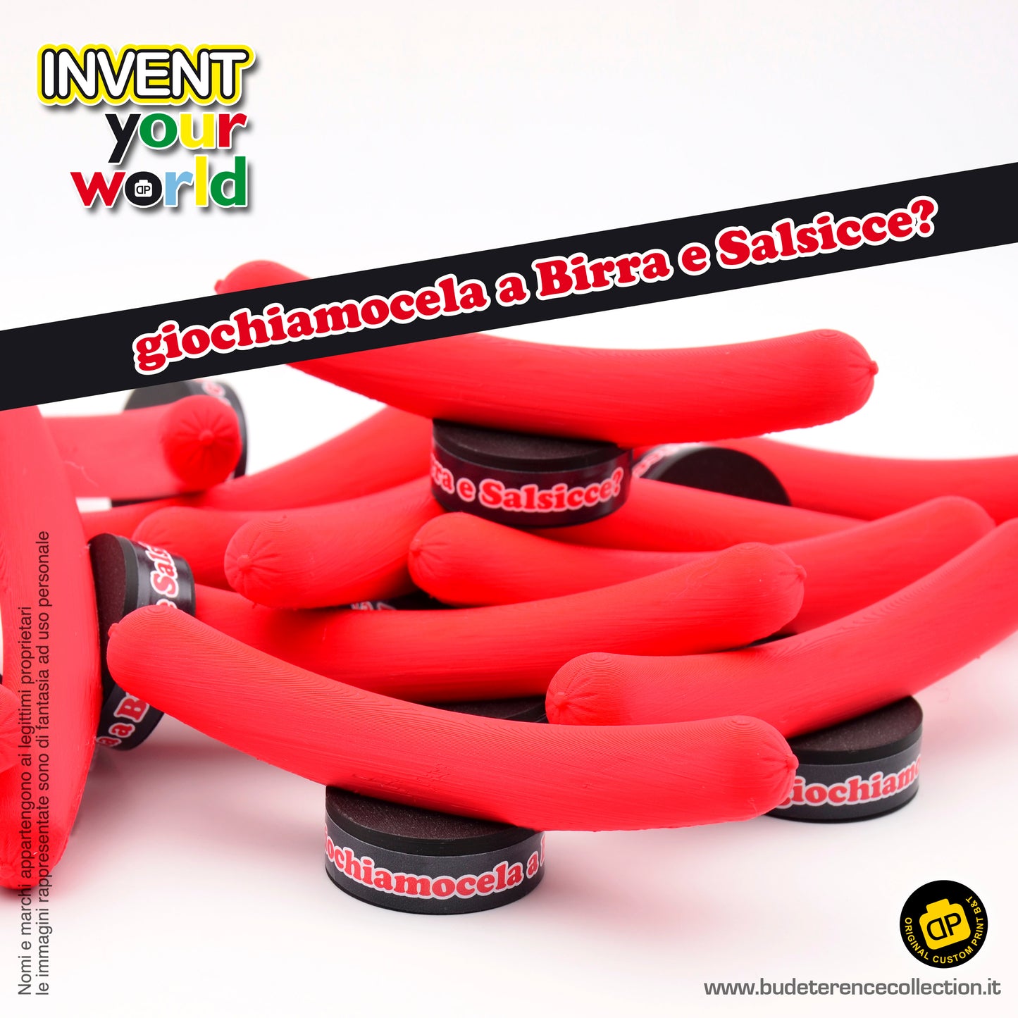 gadget 3d tappo birra (1 pezzo) - sfida birra e salsicce?