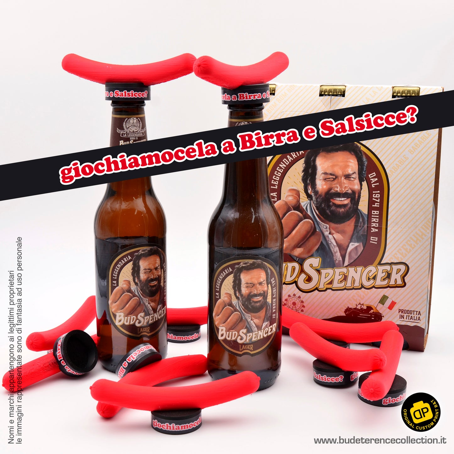 gadget 3d tappo birra (1 pezzo) - sfida birra e salsicce?