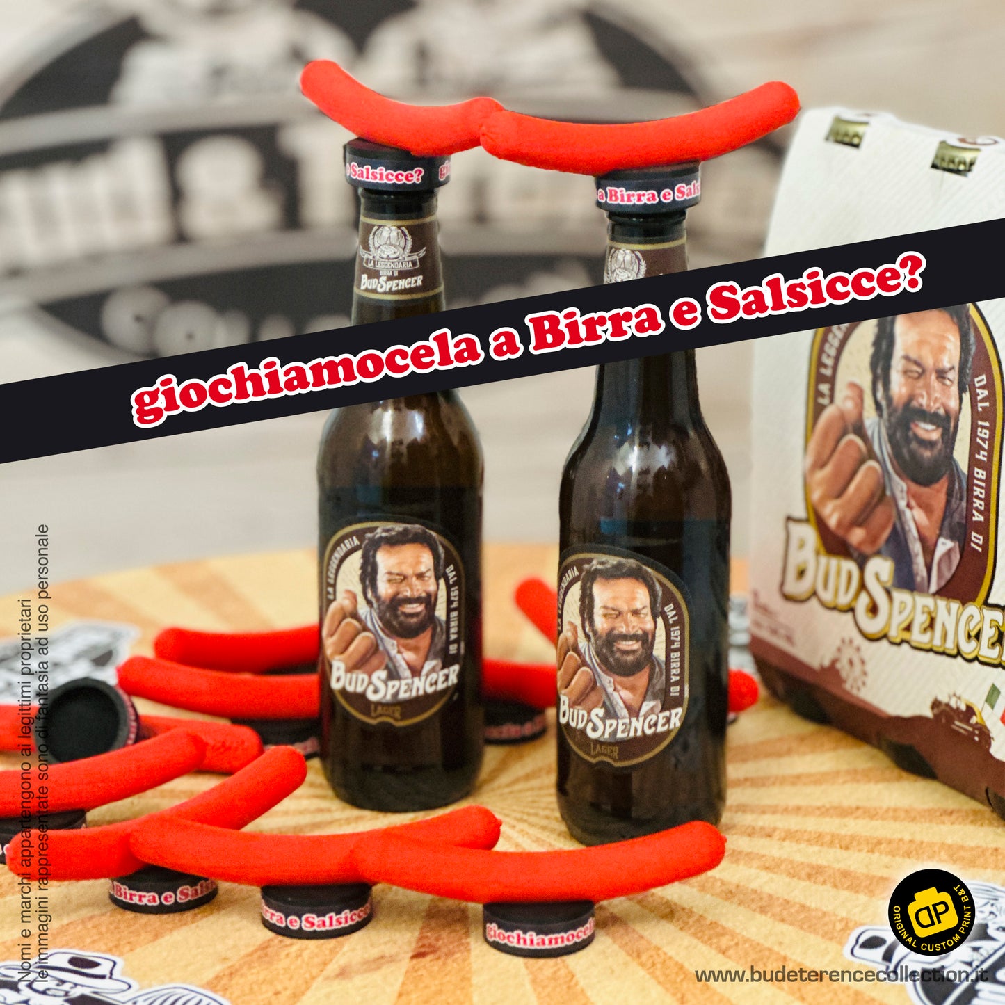 gadget 3d tappo birra (1 pezzo) - sfida birra e salsicce?