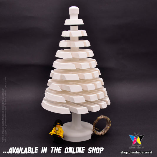 Albero 3d custom Lego® - colore bianco