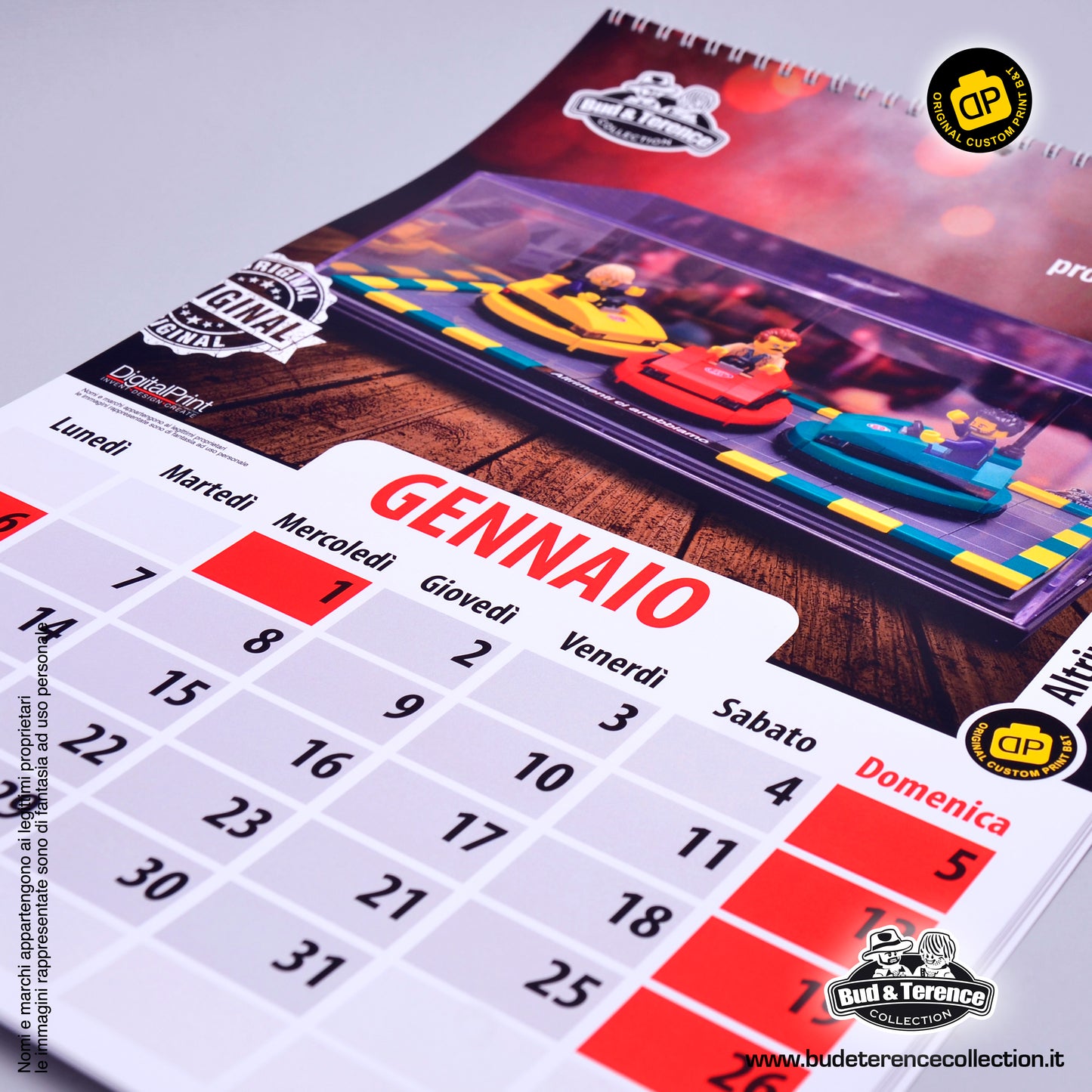 Calendario 2025 Bud e Terence Lego® custom collection