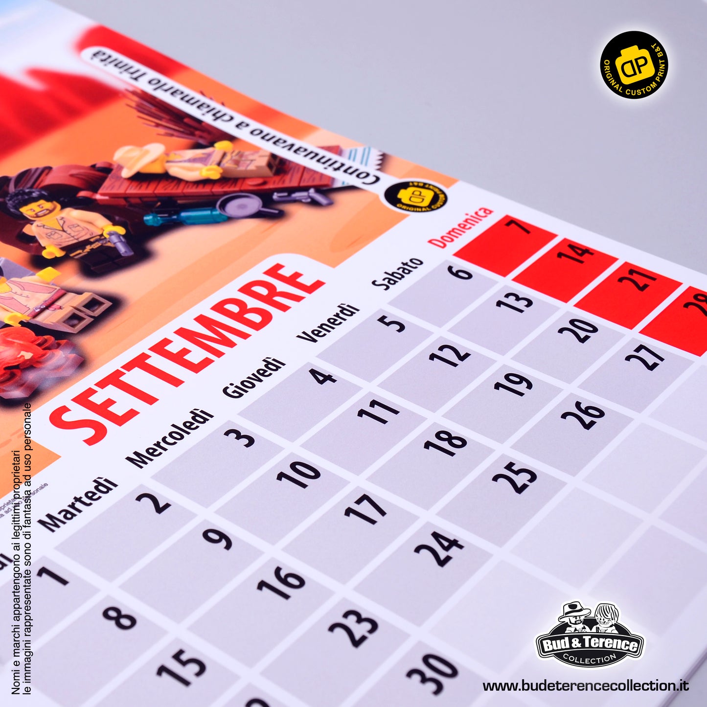 Calendario 2025 Bud e Terence Lego® custom collection