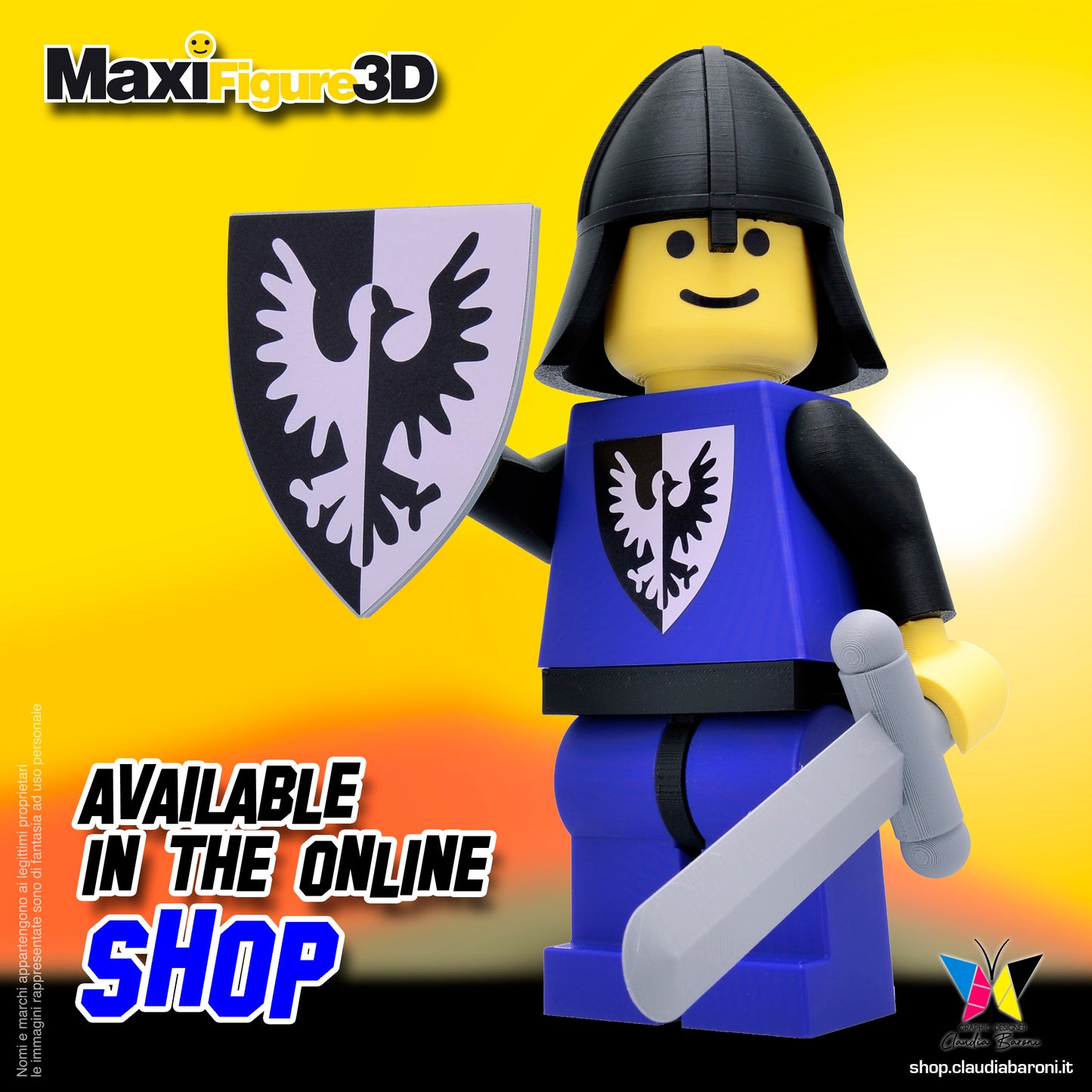 Maxifigura 3d Black Falcon (06 - Serie 1)