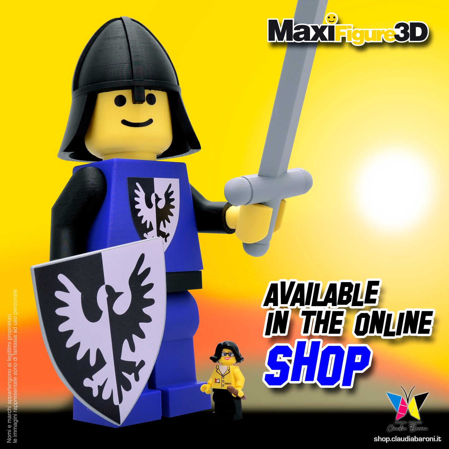 Maxifigura 3d Black Falcon (06 - Serie 1)