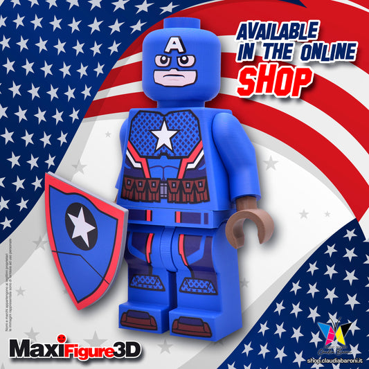 Maxifigura 3d Capitan America (01 - Serie 2)