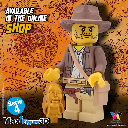 Maxifigura 3d Indiana Jones (05 - Serie 4)
