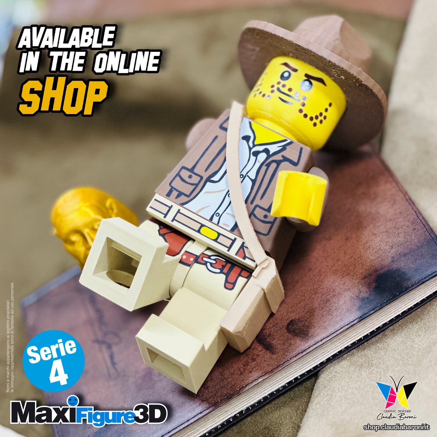 Maxifigura 3d Indiana Jones (05 - Serie 4)