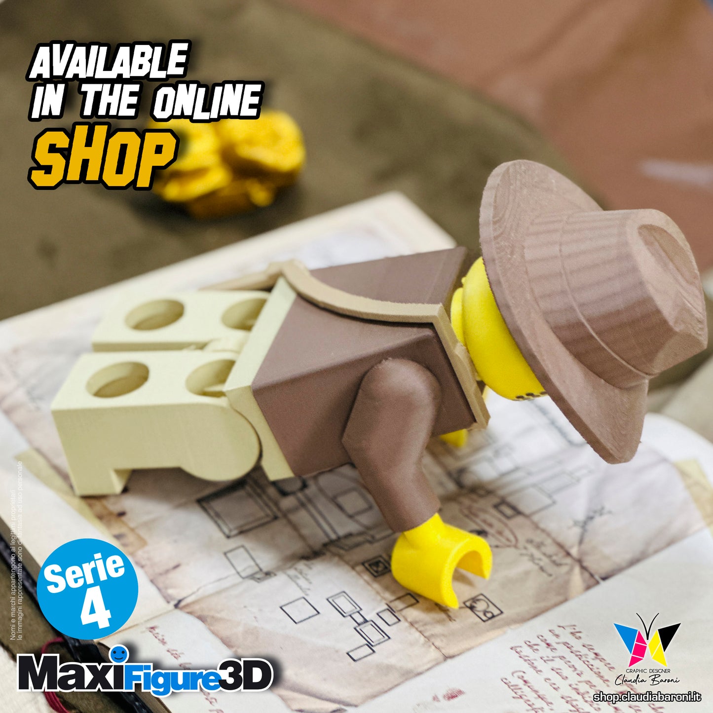 Maxifigura 3d Indiana Jones (05 - Serie 4)