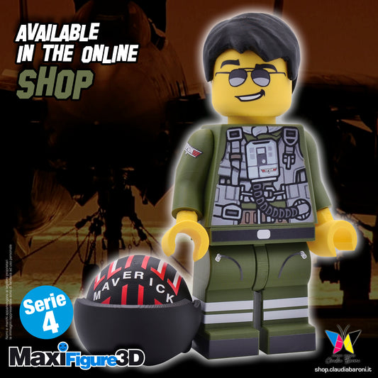 Maxifigura 3d Maverick Top Gun (04 - Serie 4)