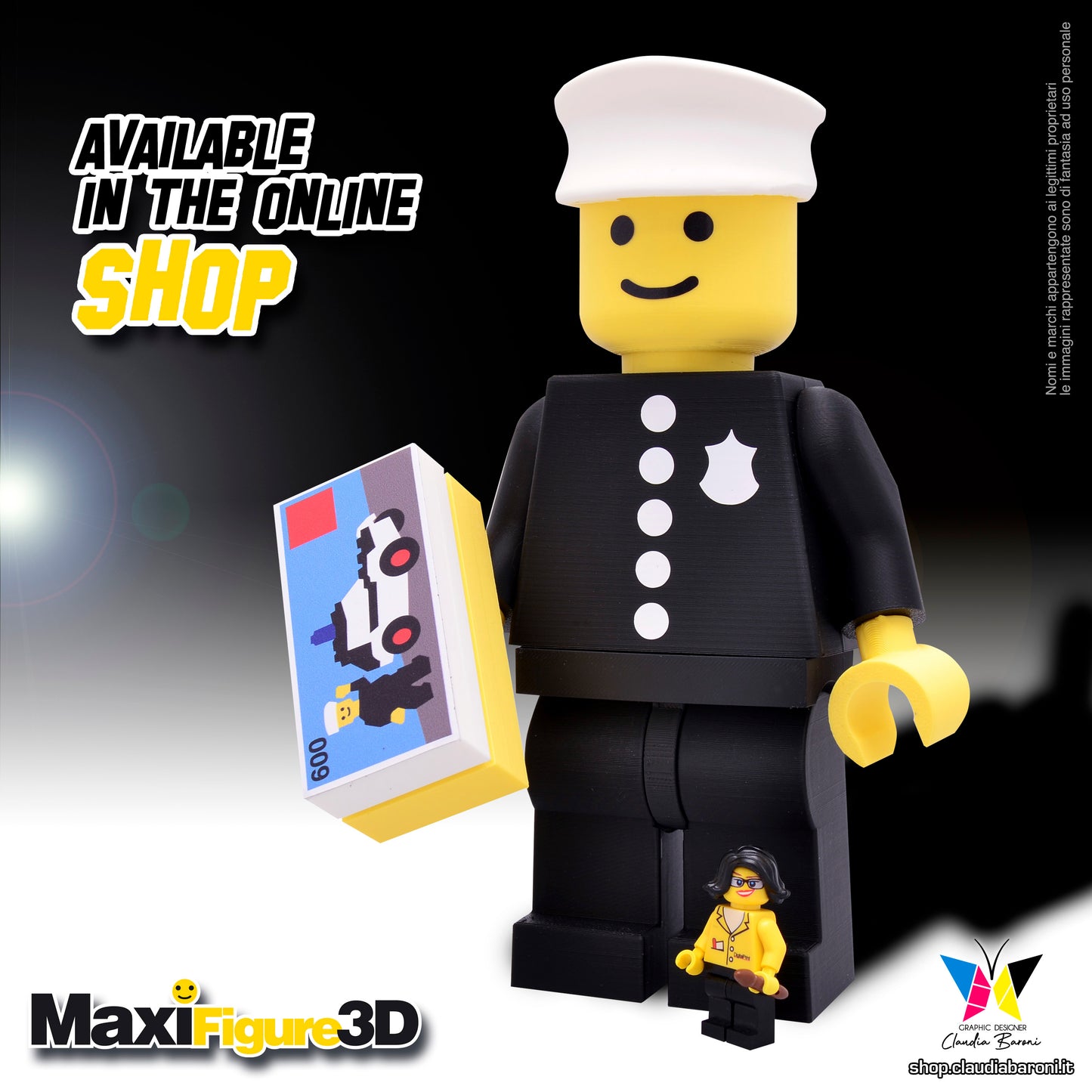 Maxifigura 3d Police Man (05 - Serie 1)