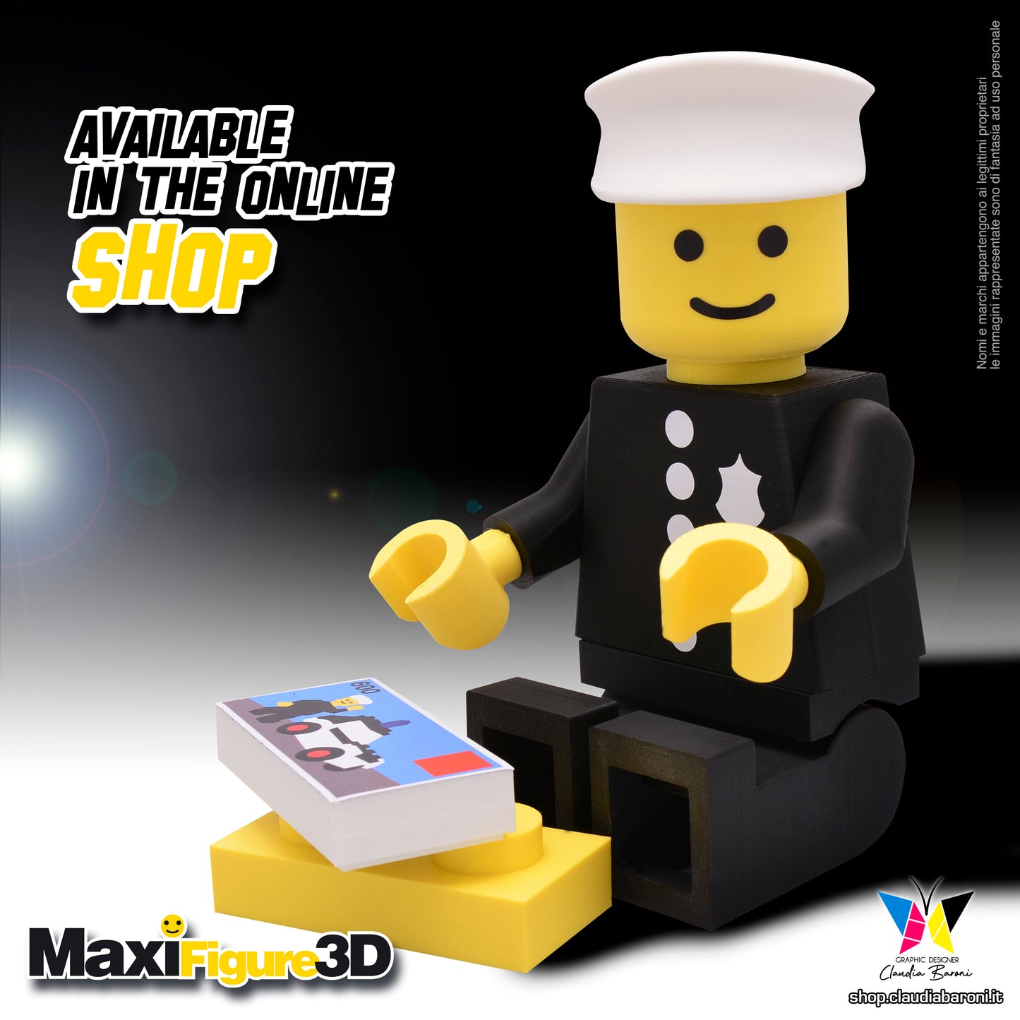 Maxifigura 3d Police Man (05 - Serie 1)