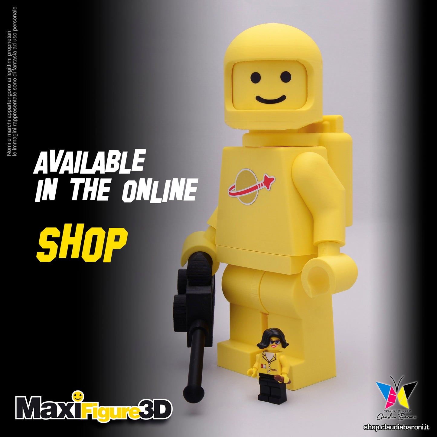 Maxifigura 3d Space Man (04 - Serie 1)