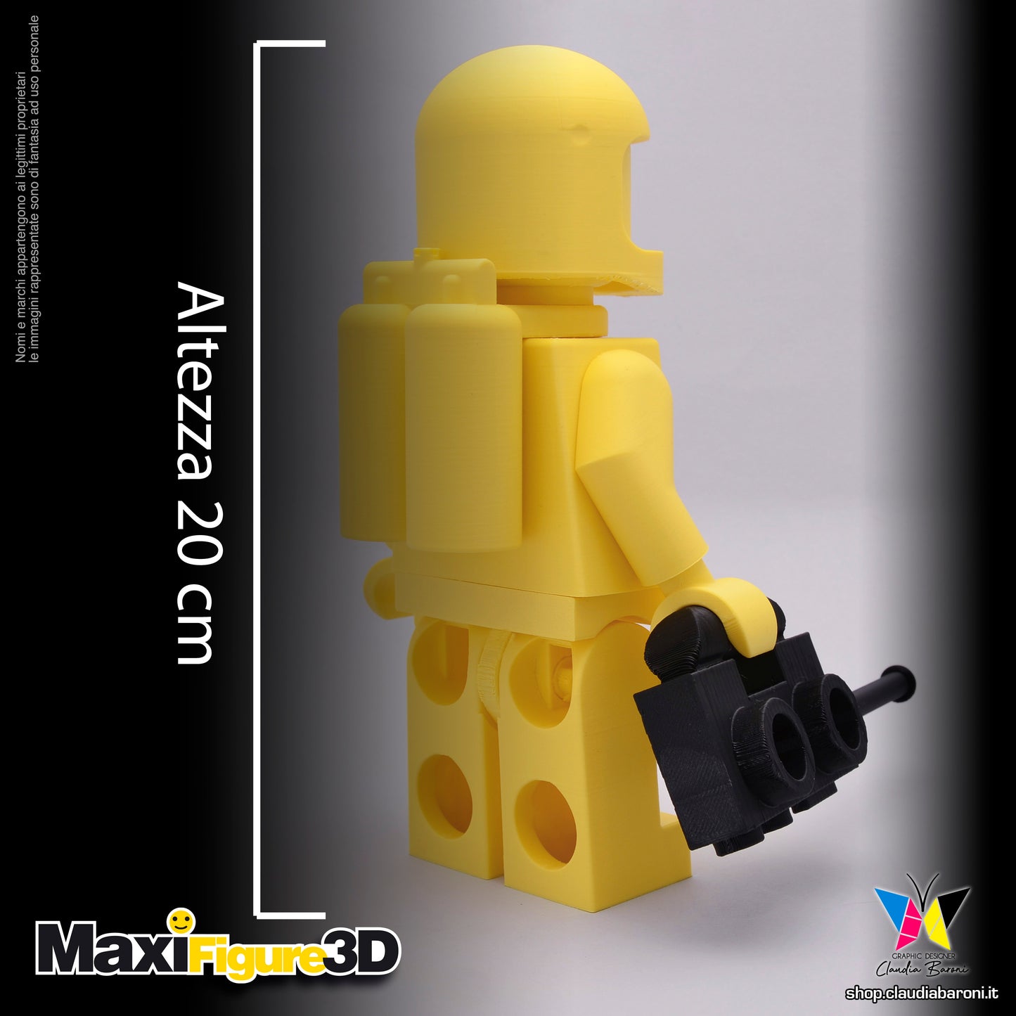 Maxifigura 3d Space Man (04 - Serie 1)