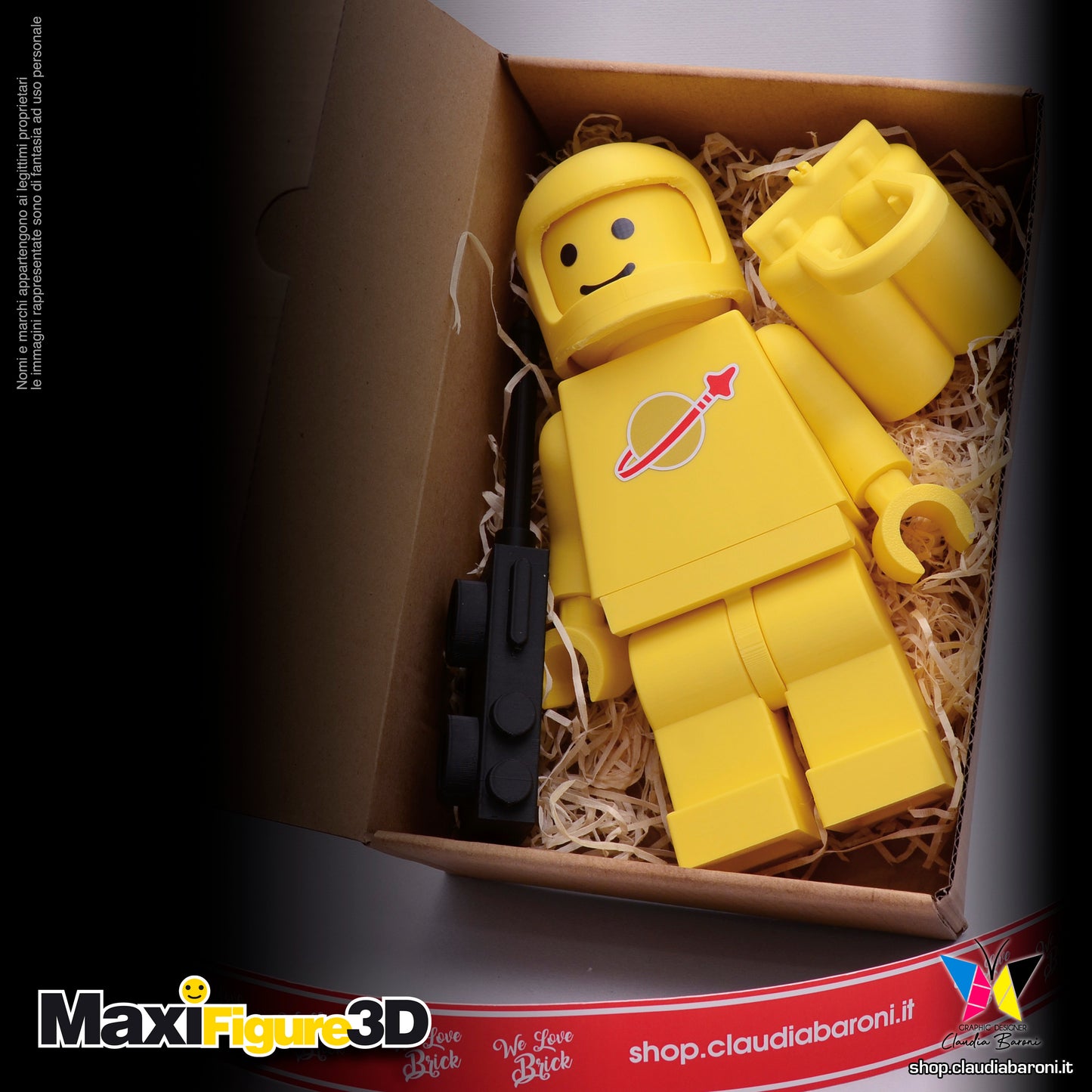 Maxifigura 3d Space Man (04 - Serie 1)