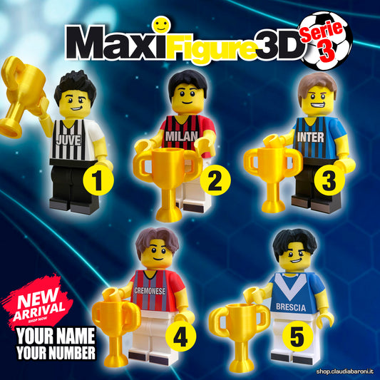 Maxifigure 3d "Serie 3" completa (5 pezzi)