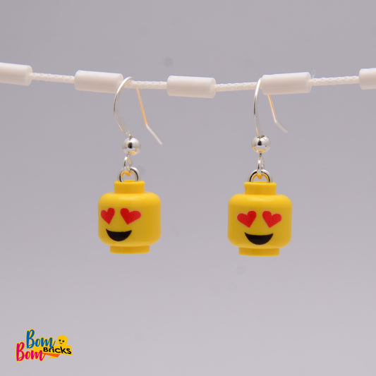 Earrings - heart smiley