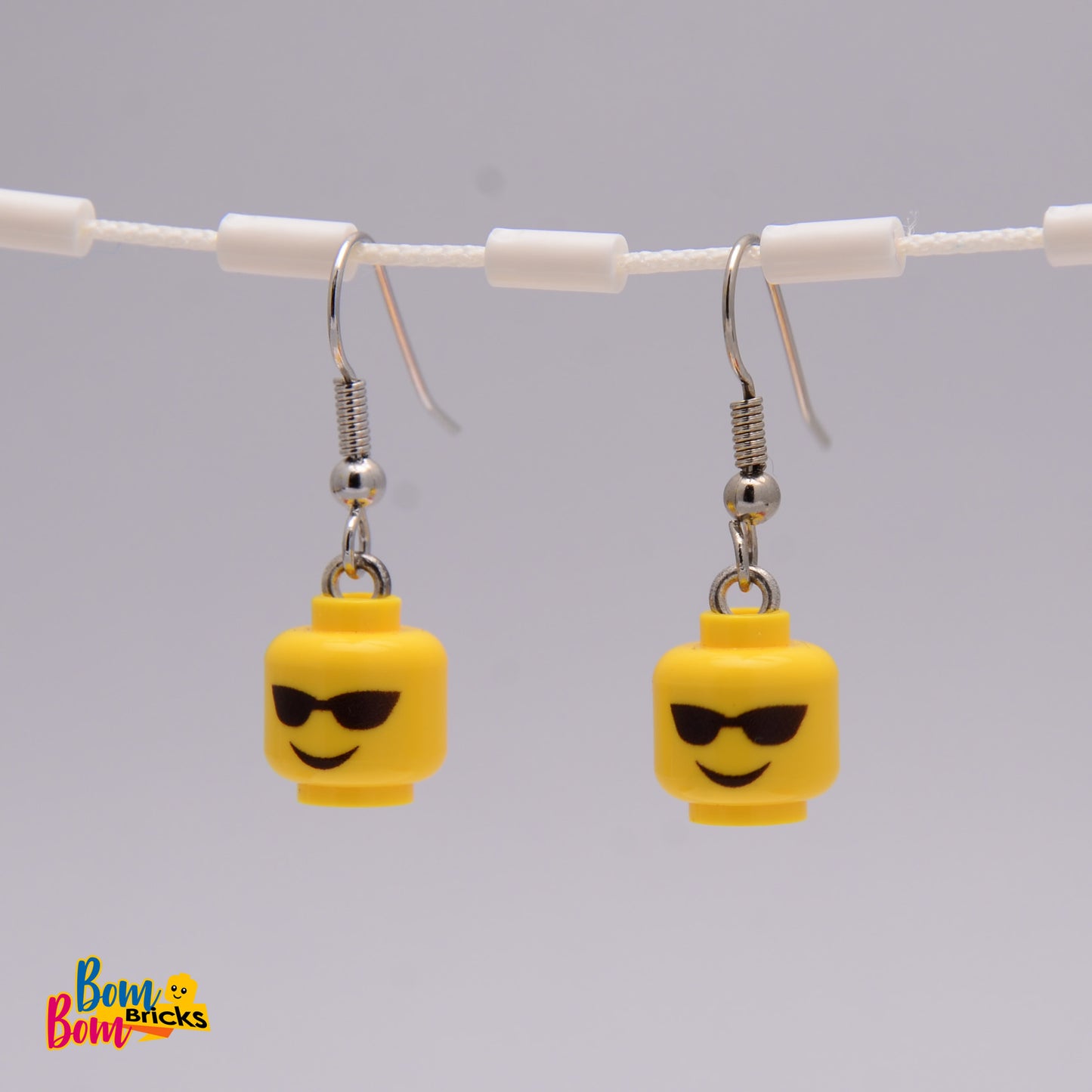 Earrings - glasses smiley