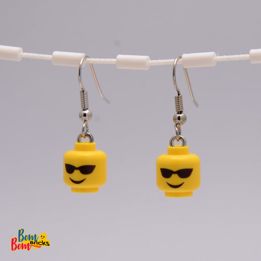 Earrings - glasses smiley